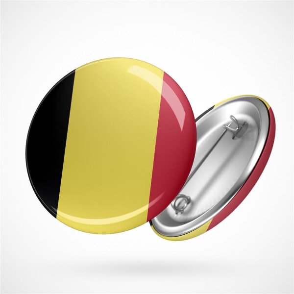 Button Belgium Belgien Flagge Größe 59mm