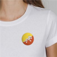 Button Bhutan Druk Yul Flagge Größe 59mm