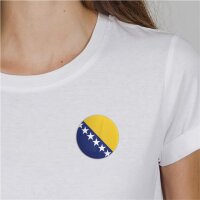 Button Bosnia Bosnien Flagge Größe 59mm