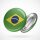 Button Brazil Brasilien Flagge Größe 59mm