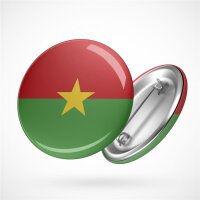 Button Burkina Faso Flagge Größe 59mm
