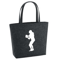 Filzshopper American Football Silhouette 22 Liter Filztasche