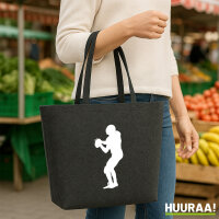Filzshopper American Football Silhouette 22 Liter Filztasche