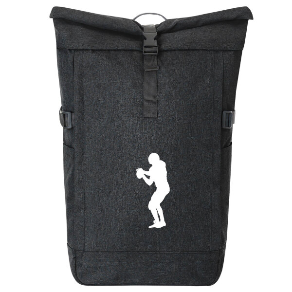 Kurierrucksack American Football Silhouette 30-44 Liter Black Melange