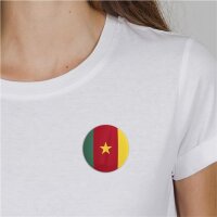 Button Cameroon Kamerum Flagge Größe 59mm