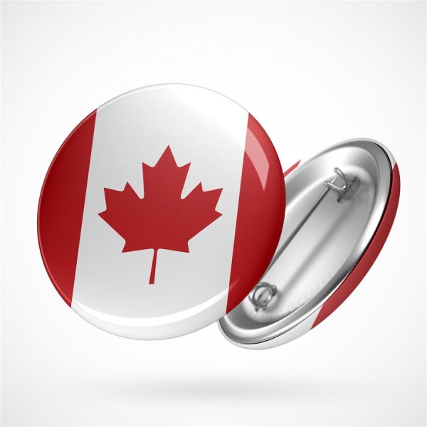 Button Canada Kanada Flagge Größe 59mm