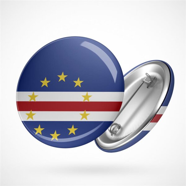 Button Cape Kap Verde Flagge Größe 59mm