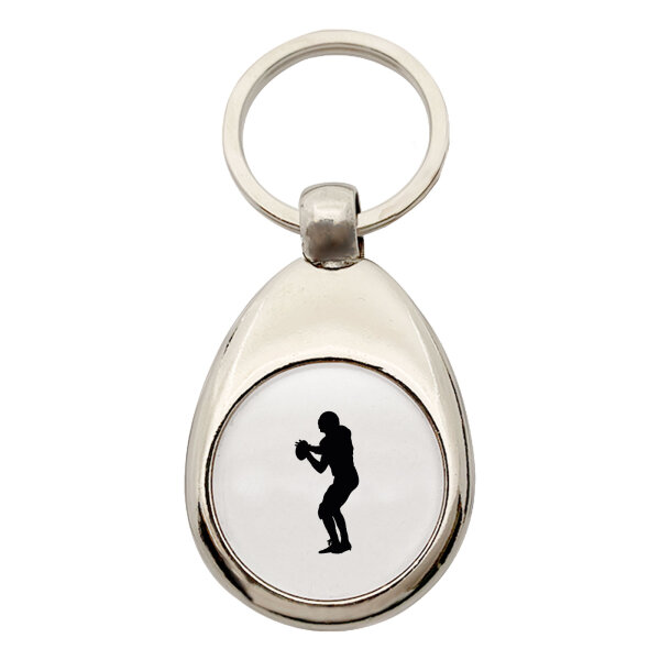 Schlüsselanhänger American Football Silhouette