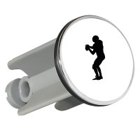 Waschbeckenstöpsel American Football Silhouette 4cm...