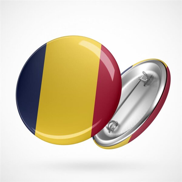 Button Chad Tschad Flagge Größe 59mm