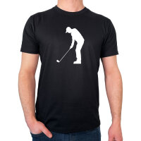 Herren T-Shirt Golf Silhouette