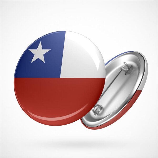 Button Chile Flagge Größe 59mm