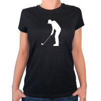 Damen T-Shirt Golf Silhouette Größe XS-XXL
