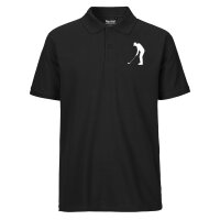 Herren Polo Shirt Golf Silhouette