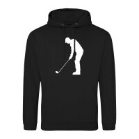 Unisex Hoodie Golf Silhouette Größe S-3XL