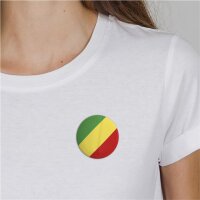 Button Congo Kongo Flagge Größe 59mm