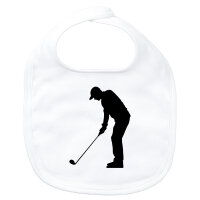 Baby Lätzchen Golf Silhouette