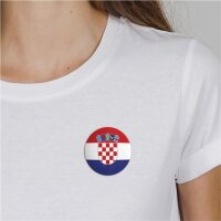 Button Croatia Kroatien Flagge Größe 59mm