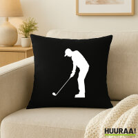 Kissen Golf Silhouette 40x40cm