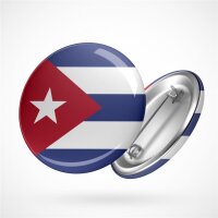 Button Cuba Kuba Flagge Größe 59mm