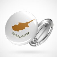 Button Cyprus Zypern Flagge Größe 59mm