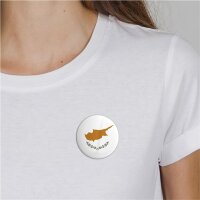Button Cyprus Zypern Flagge Größe 59mm