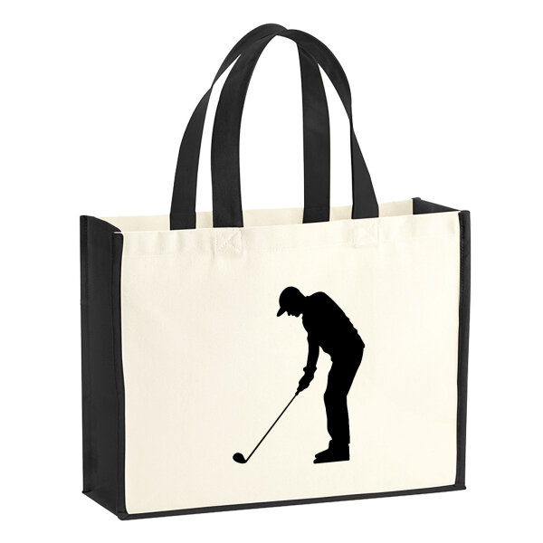 Jutetasche Golf Silhouette 21 Liter Black