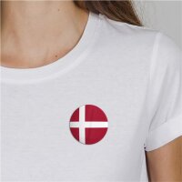 Button Dänemark Flagge Größe 59mm