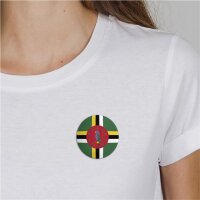 Button Dominica Flagge Größe 59mm