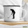 Emaille Tasse Golf Silhouette 300ml Vintage Emaille Becher