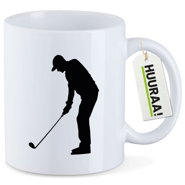 Kaffeetasse Golf Silhouette 330ml