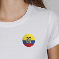 Button Ecuador Flagge Größe 59mm