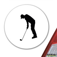 Aufkleber Golf Silhouette 10cm Sticker