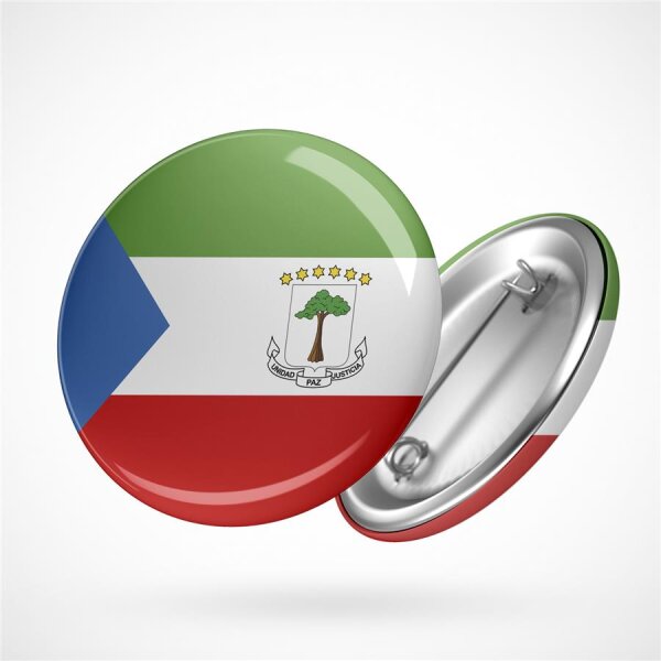 Button Äquatorialguinea Flagge Größe 59mm