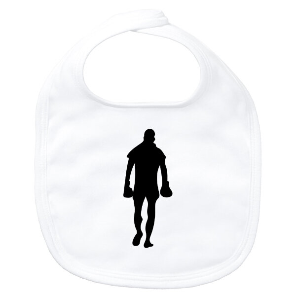 Baby Lätzchen Boxer Silhouette