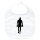 Baby Lätzchen Boxer Silhouette Klettverschluss