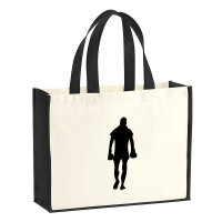 Jutetasche Boxer Silhouette 21 Liter Black