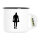 Emaille Tasse Boxer Silhouette 300ml Vintage Emaille Becher