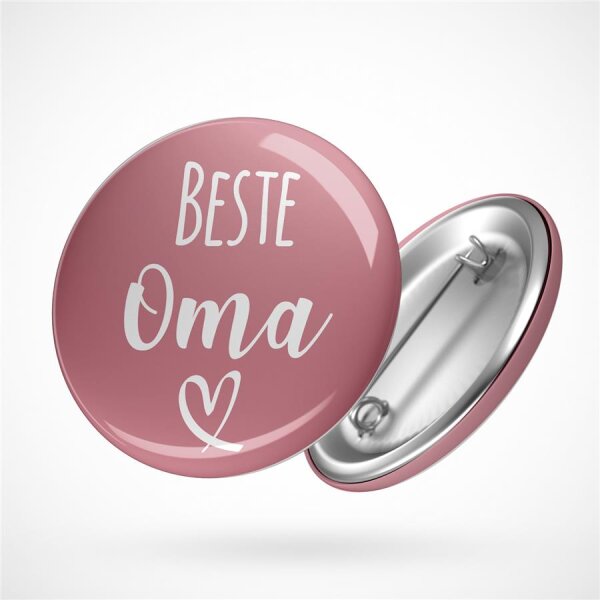 Button Beste Oma Größe 59mm
