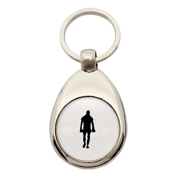 Schlüsselanhänger Boxer Silhouette