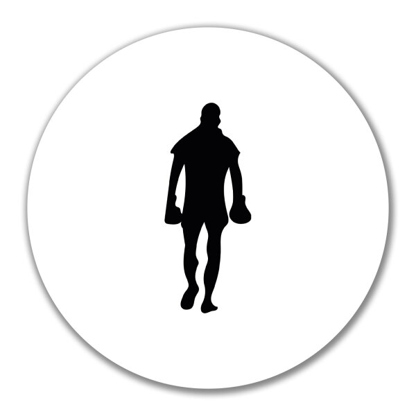 Aufkleber Boxer Silhouette 10cm Sticker