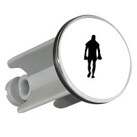 Waschbeckenstöpsel Boxer Silhouette 4cm Abflussstopfen