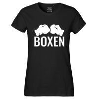 Damen T-Shirt Boxen Boxhandschuhe Größe XS-XXL
