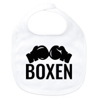 Baby Lätzchen Boxen Boxhandschuhe Klettverschluss