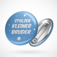 Button Stolzer kleiner Bruder Größe 59mm