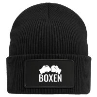 Beanie Boxen Boxhandschuhe Black Mütze