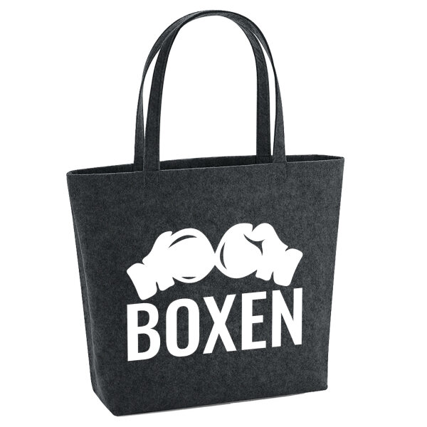 Filzshopper Boxen Boxhandschuhe 22 Liter Filztasche