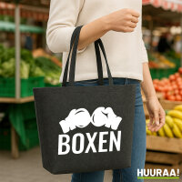 Filzshopper Boxen Boxhandschuhe 22 Liter Filztasche