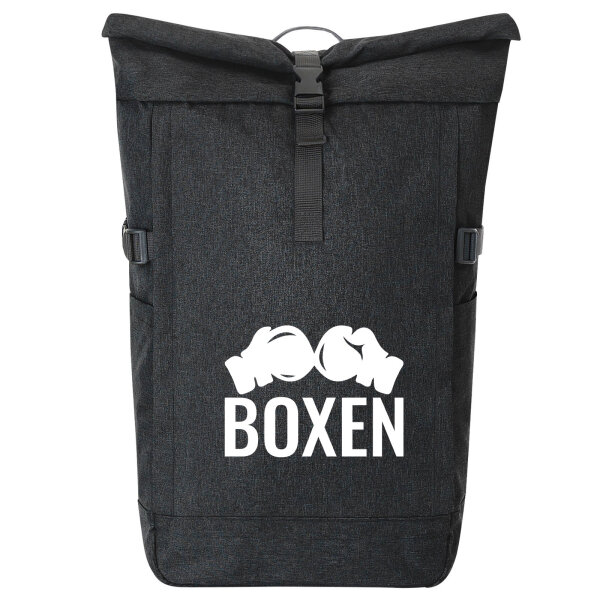 Kurierrucksack Boxen Boxhandschuhe 30-44 Liter Black Melange