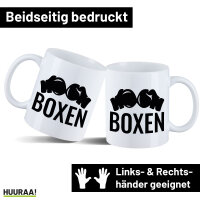 Kaffeetasse Boxen Boxhandschuhe 330ml